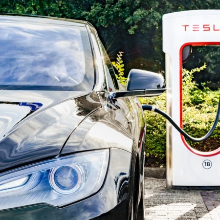 Tesla autonomous electric car