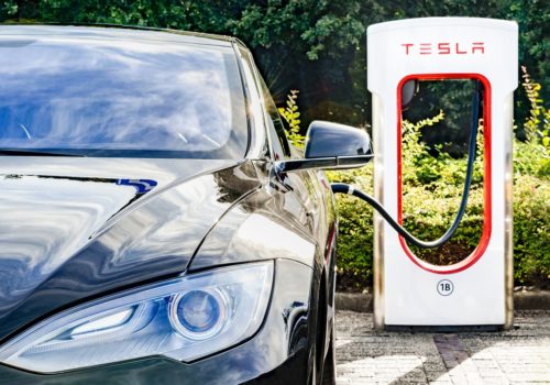 Tesla autonomous electric car